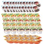 Pack 60 barquettes : 24 barquettes de confiture berger de fruits + 12 de miel + 24 de nutella