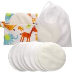 Pack de 8 coussinets dallaitement en bambou organiques lavables avec sac � rangement et lingeanti - fuites ...