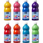 Pack 8 peintures gouache liquide 1000 ml assorti