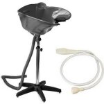 Bac de lavage sur pied - shop hair - noum�a noir - fonctionnement sans fil - mixte