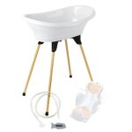 Pack baignoire thermobaby vasco 5 en 1 blanc muguet - fabriqu en france