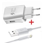 Chargeur fast - apple - ipad air 2 - ultra - puissant 3a - cble usb lightning - scurit optimale