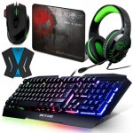 Pack clavier souris casque xbox one pro - k5 rgb et convertisseur