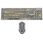 Pack clavier et souris gaming - freaks and geeks - hogwarts legacy - r�tro�clair� jaune - 8000 dpi - ...