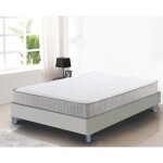 Pack complet matelas 140x190 cm + sommier + pieds - ensemble sommier matelas