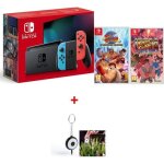 Console de salon - nintendo - switch emblmatique - rouge non - bleu non - 2 jeux offerts