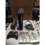 Pack console xbox 360 noire + manette officiel + 2 jeux vf