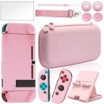 Pack daccessoires - inf - nintendo switch - �tui rose - protecteur d�cran - sac � bandouli�re