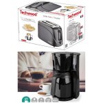 Pack d�jeuner cafeti�re thermo isotherm noire 8 tasses 900w + grille pain noir 700w 2 emplacements