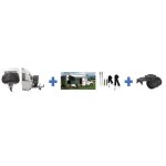 Pack d�part au camping 3 pcs - htc equipement - incluant : 1 housse pour 2 v�los sangle anti temp�te ...
