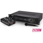 Pack sono dj karaoke ibiza dj350led ampli st�r�o 2x250w + table de mixage 2 canaux usb / bluetooth + ...