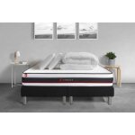 Pack double sommier 90x200 + matelas form 180x200 + 2 oreillers m�moire de forme + couette percale 180 ...