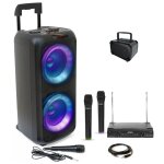 Pack enceinte karaoke usb bluetooth 600w ibiza venus600 - 3 micros - c�ble pc - cadeau 1 mini enceinte ...