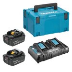 Pack �nergie li - ion 2x4 ah bl1840b 18v en coffret makpac - makita - 197504 - 2