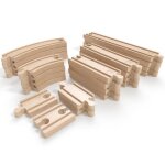 Pack dexpansion de chemin de fer - hape - e3707 - bois massif - multicolore