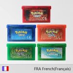 Pack fran�ais pok�mon game boy advance 5 jeux rubis - saphir - rouge feu - vert feuille - emeraude