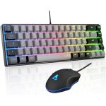 Pack gamer 2 en 1 - the g - lab - combo hydro - souris filaire - clavier filaire - gris / noir - rgb