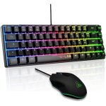 Pack gamer clavier souris filaire - the g - lab - combo hydrogen bkg - clavier azerty - noir