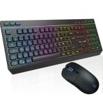 Pack gamer sans fil - the g - lab - combo tungsten ex w - clavier + souris - 32 macros configurables ...