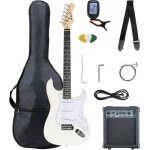 Pack guitare électrique blanc - mcgrey rockit - guitare électrique kit complet amplificateur de 10 w ... Pack guitare électrique blanc - mcgrey rockit - guitare électrique kit complet amplificateur de 10 w ...