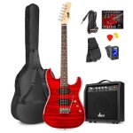 Pack guitare lectrique - max - superstrat - ampli 40w - accessoires inclus - dbutants