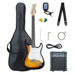 Pack guitare électrique sunburst - mcgrey rockit - guitare électrique kit complet ampli de 10 w housse ... Pack guitare électrique sunburst - mcgrey rockit - guitare électrique kit complet ampli de 10 w housse ...