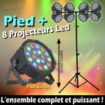 Pack jeux de lumiere comprenant 1 portique dj + 8 parled181 projecteurs dmx pa dj led sono club bar disco ... Pack jeux de lumiere comprenant 1 portique dj + 8 parled181 projecteurs dmx pa dj led sono club bar disco ...