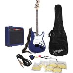 Pack johnny brook jb405 - guitare lectrique avec amplificateur 20 watts - bleu