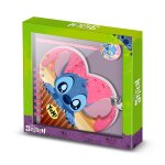 Pack de journal c?ur + stylo - disney lilo et stitch muffin - rose - taille unique