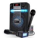 Pack karaoke led enfant ado party 400w batterie koolstar - 2 microphones + app smartphone usb / bluetooth ...