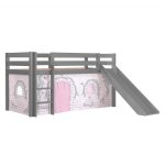 Pack - lit enfant toboggan & tente pino birdy gris