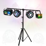 Pack lumi�re pied portique ibiza light jeu lumi�re 3 - en - 1 stroboscope gobo astro projecteur par astro ...