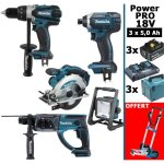 Pack de machines outil - makita - power pro 18v: perceuse 91nm ddf458 + perfo 2j dhr202 + scie circulaire ... Pack de machines outil - makita - power pro 18v: perceuse 91nm ddf458 + perfo 2j dhr202 + scie circulaire ...