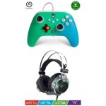 Pack manette xbox one - s - x - pc seafoam fade edition + casque gamer pro eh30 spirit of gamer xbox ...