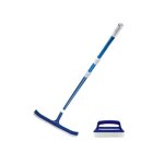 Pack nettoyage mareva pour piscine - manche telescopique - brosse - brosse de ligne deau