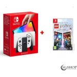 Console portable - nintendo - switch oled - noir - usb type - c - pack lego harry potter