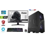 Pack pc gamer intel i5 - 12400f - rtx 3050 8go msi ventus 2x - 16go ram - ssd 1000go - wifi - msi mag ...