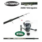 Pack pche truite canne tlrglable de 3m85 + moulinet mitchell garni