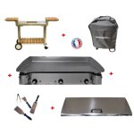 Pack plancha �lectrique planchaelec lux 830 inox - chariot elysee 830