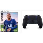Pack playstation - sony - ps5 - manette dualsense midnight black - fifa 22 - blu - ray
