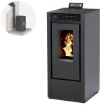 Pack po�le � granules marina 11 etanche + kit conduit ventouse - noir