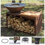 Pack printemps brasero traditionnel corten 83 simple cuve