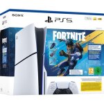 Pack ps5 standard : console playstation 5 (modle slim) + fortnite flowering chaos
