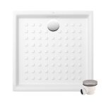 Pack receveur 100 x 100 villeroy et boch o novo ceramique carr� blanc avec bonde d90