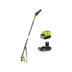 Pack ryobi elagueur  chaine sur perche opp1820 - 18v one + - 1 batterie 2. 0ah - 1 chargeur rapide