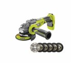 Pack ryobi meuleuse dangle brushless 18 v one + - sans batterie ni chargeur r18ag7 - 0 - kit 6 disques ...