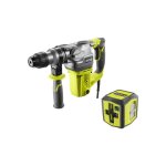 Pack ryobi perforateur burineur sdsplus - 1050w - rsds1050 - k - laser croix verte - 15m de port�e - ...