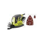 Pack ryobi ponceuse triangulaire - 100w - rps100 - ga20 - 40 abrasifs - sps20a