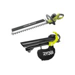 Pack ryobi taille - haies �lectrique 600w rht6160rs - souffleur aspiro - broyeur �lectrique 3000w 3en1 ...