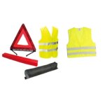 Pack s�curit� - htc equipement - 1 triangle de pr�signalisation + 2 gilets de s�curit� adulte xl